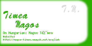 timea magos business card